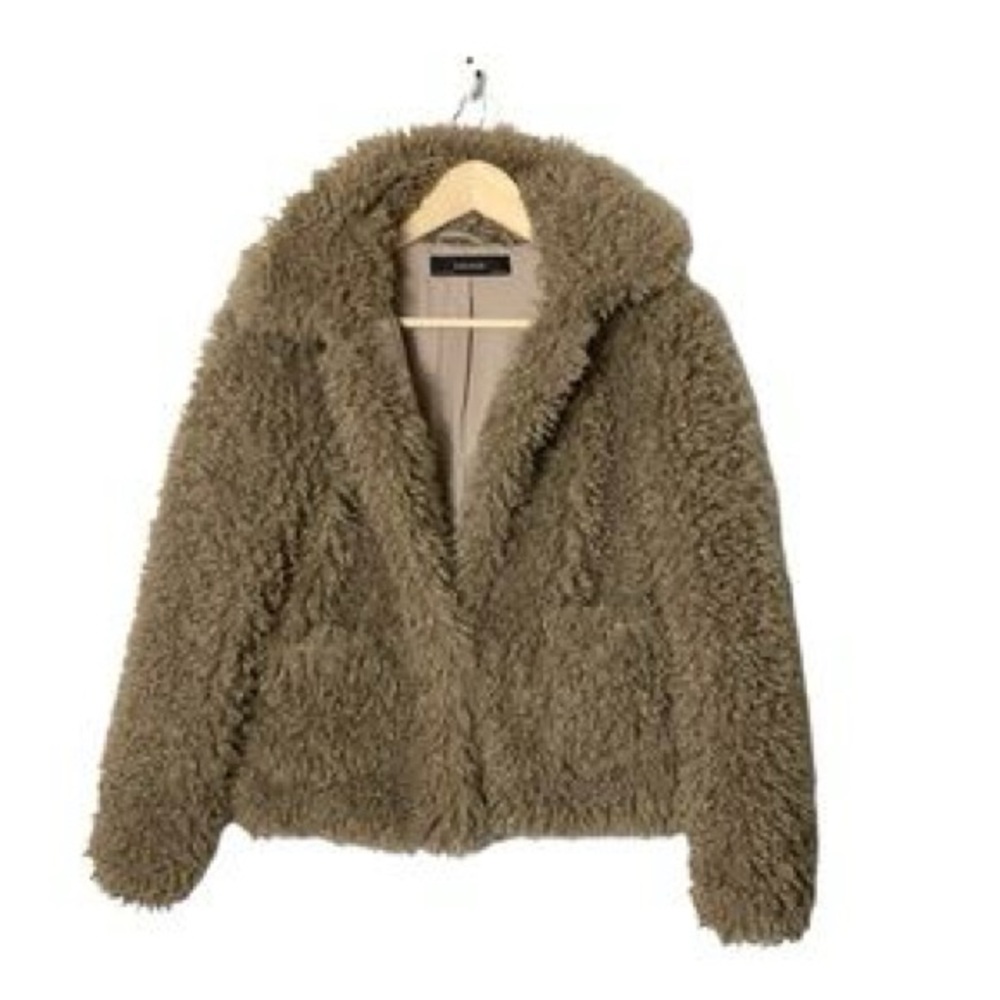 Zara Faux Fur Teddy Jacket